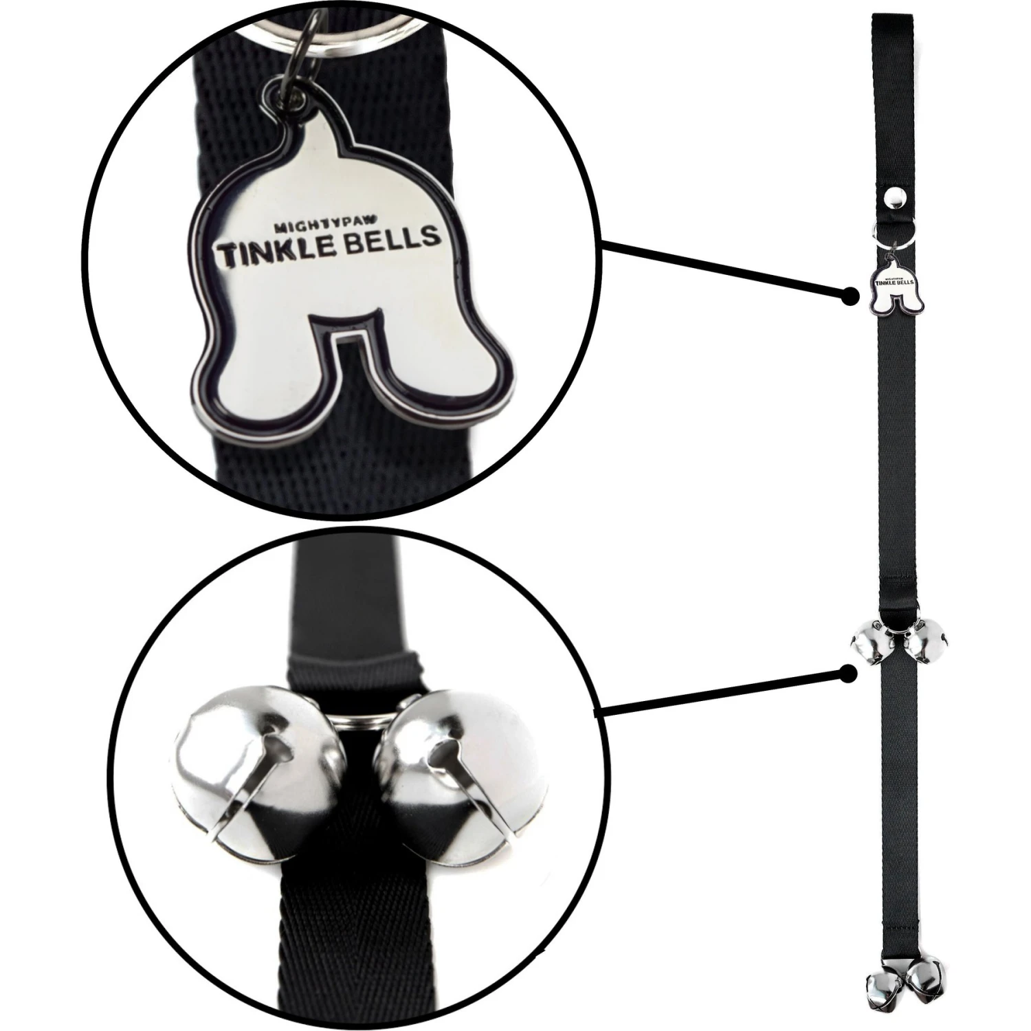 Mighty Paw Tinkle Bells With Charm Dog Doorbells