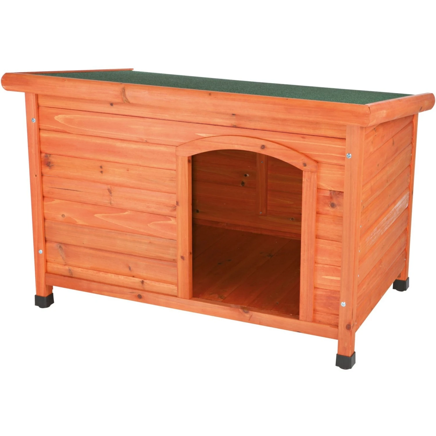 TRIXIE Natura Classic Dog House With Weatherproof Finish, Elevated Floor