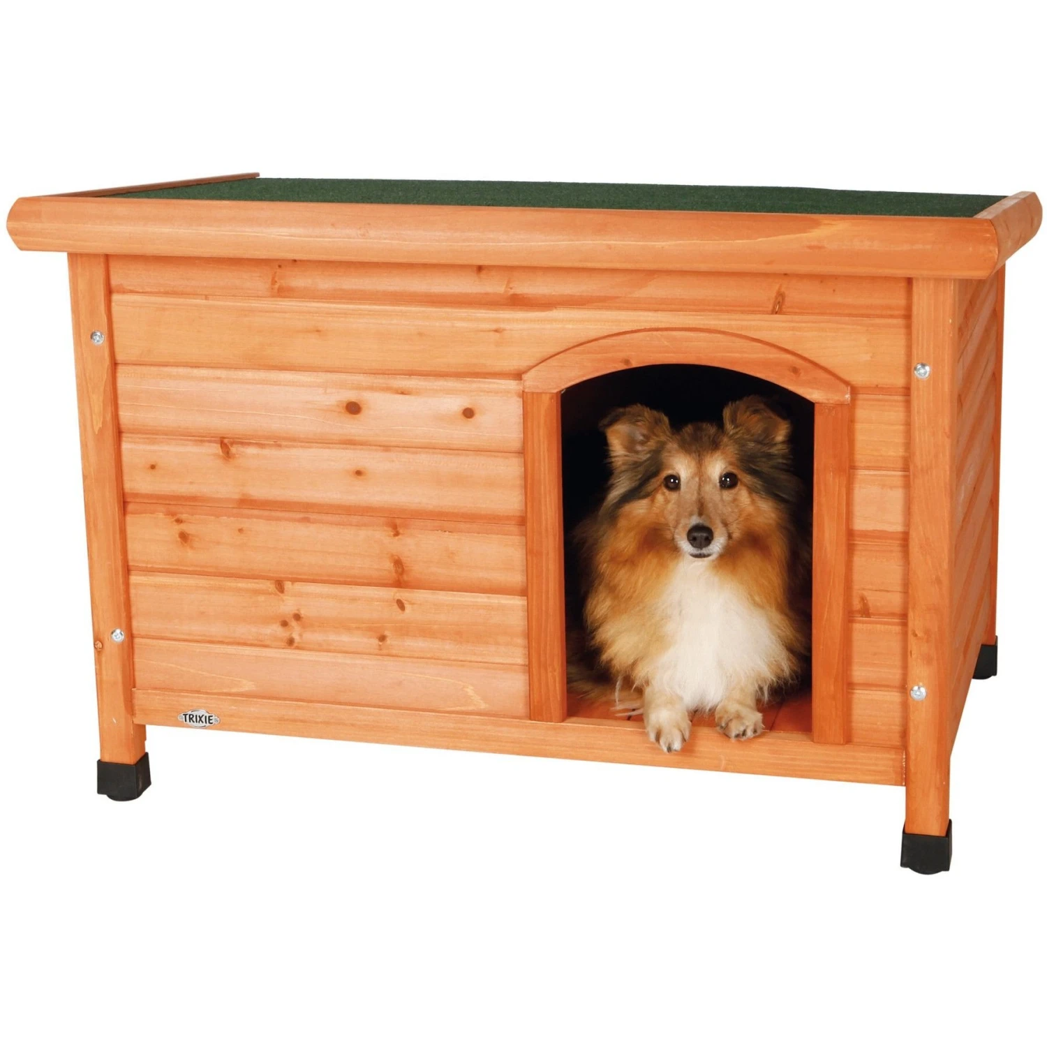 TRIXIE Natura Classic Dog House With Weatherproof Finish, Elevated Floor - Image 2