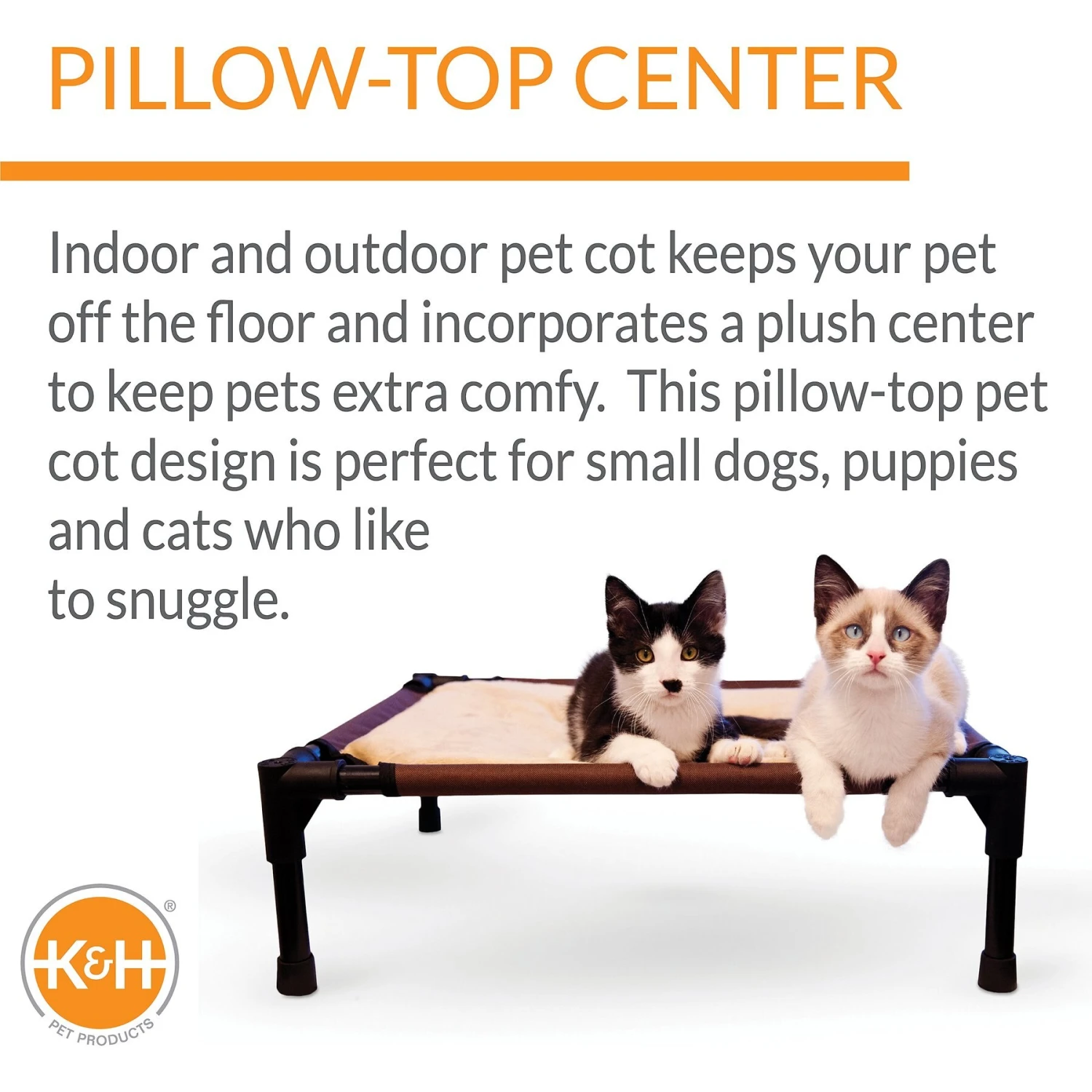 K&H Pet Products Comfy Pet Cot Elevated Pet Bed - Image 3