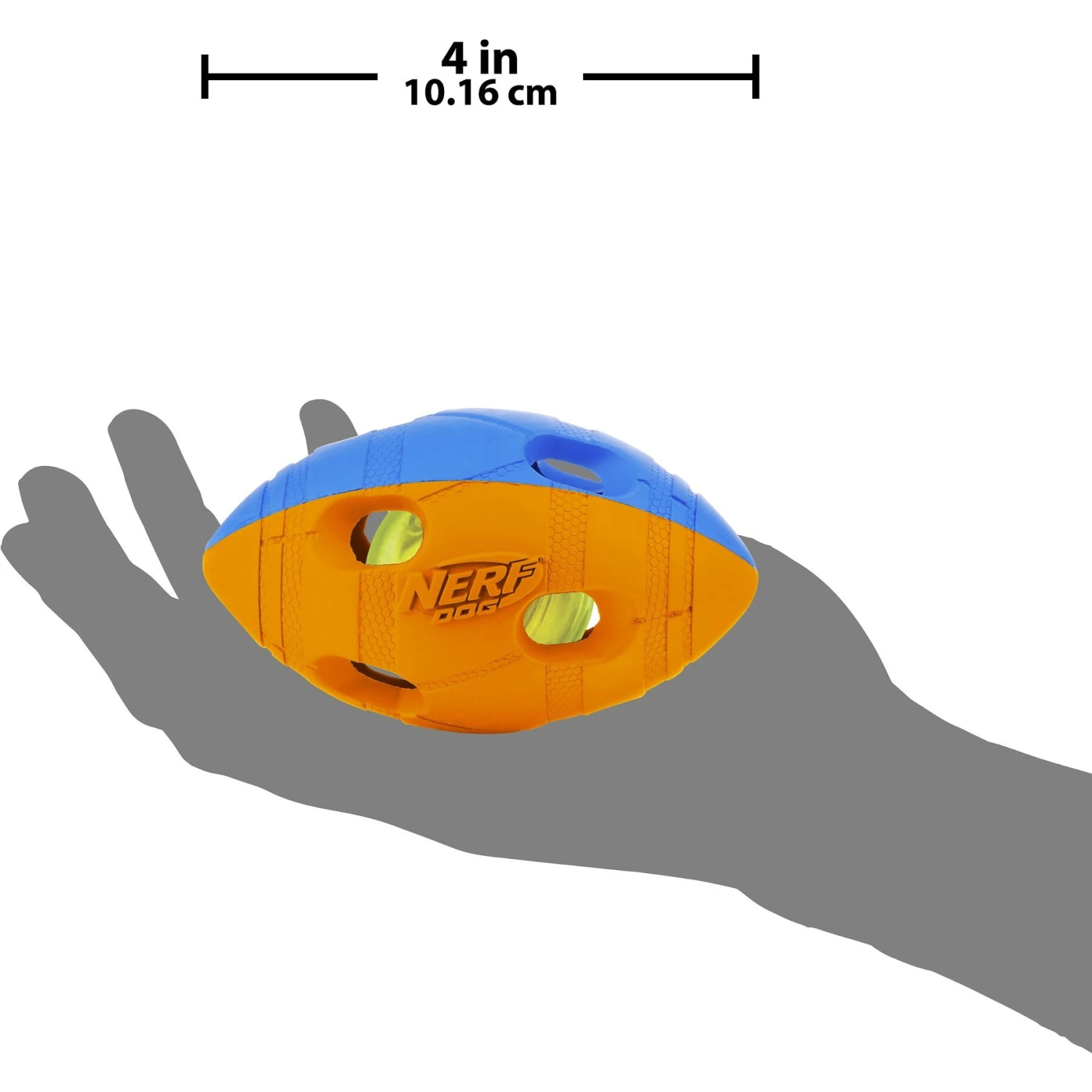 Nerf Dog Light Up Bash Football Dog Toy, Small - Image 3