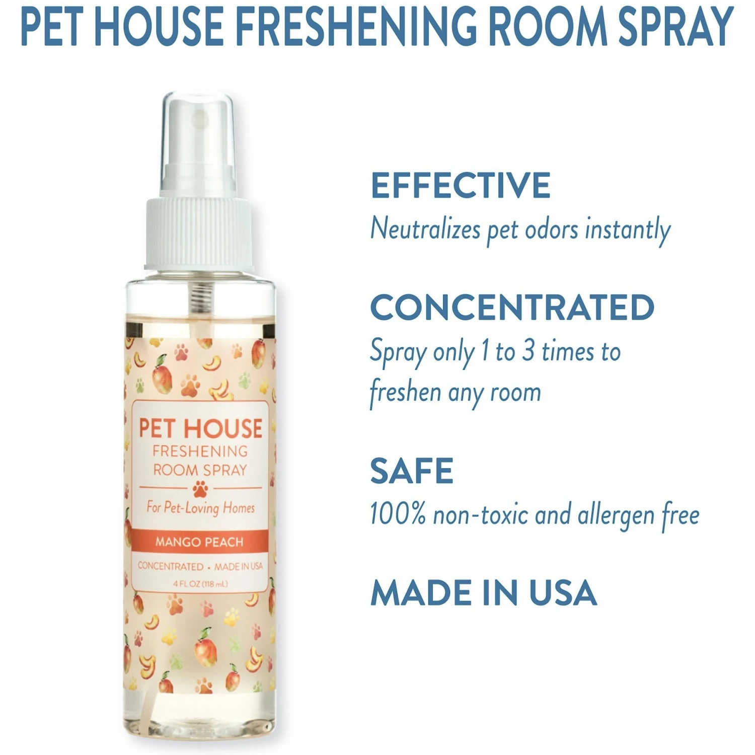 Pet House Mango Peach Freshening Room Spray - Image 3