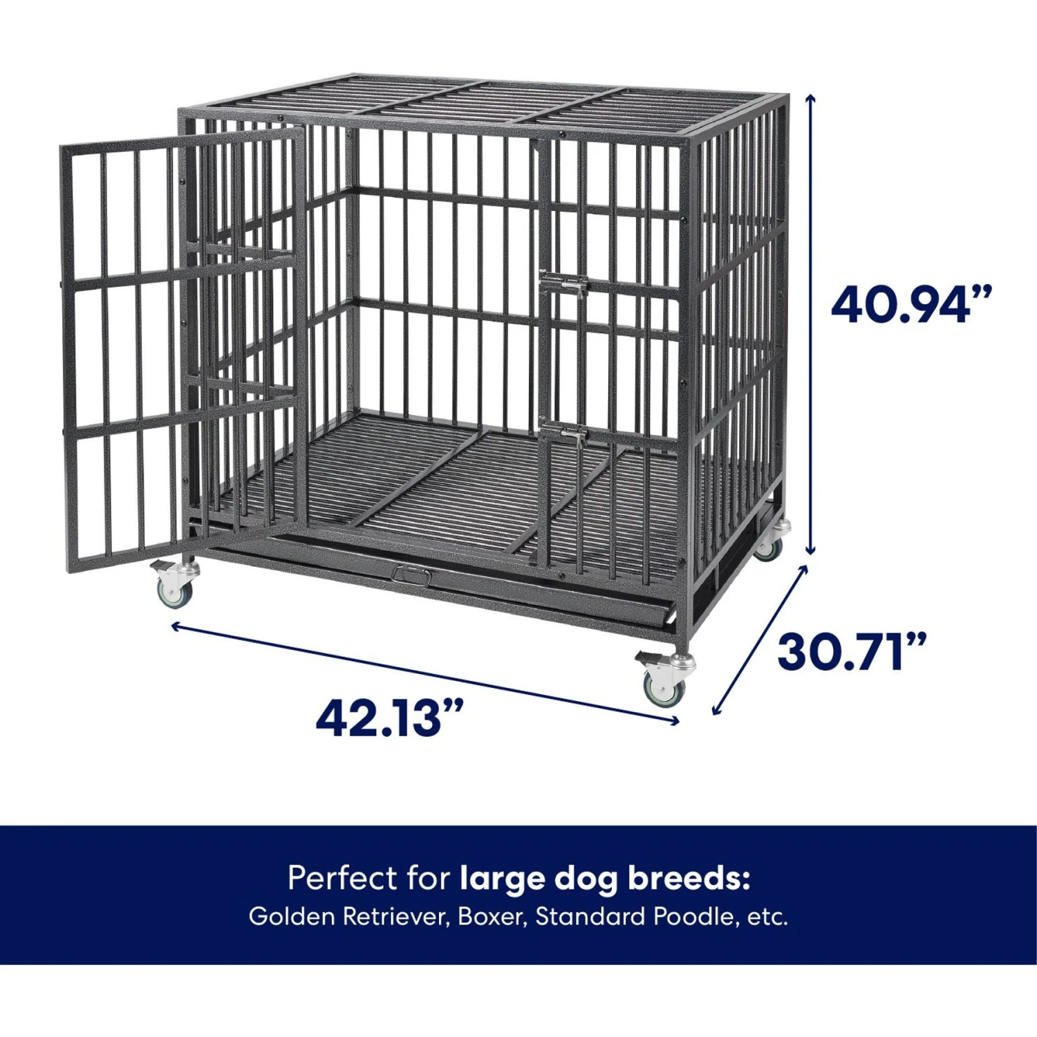 Frisco Ultimate Heavy Duty Steel Metal Single Door Dog Crate - Image 2
