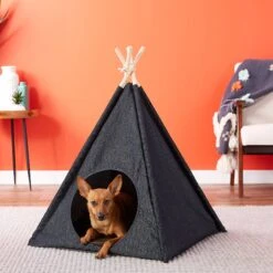 P.L.A.Y. Pet Lifestyle And You Teepee Tent Covered Cat & Dog Bed