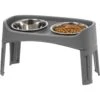 IRIS USA Elevated Dog Feeder With Attachable Feet