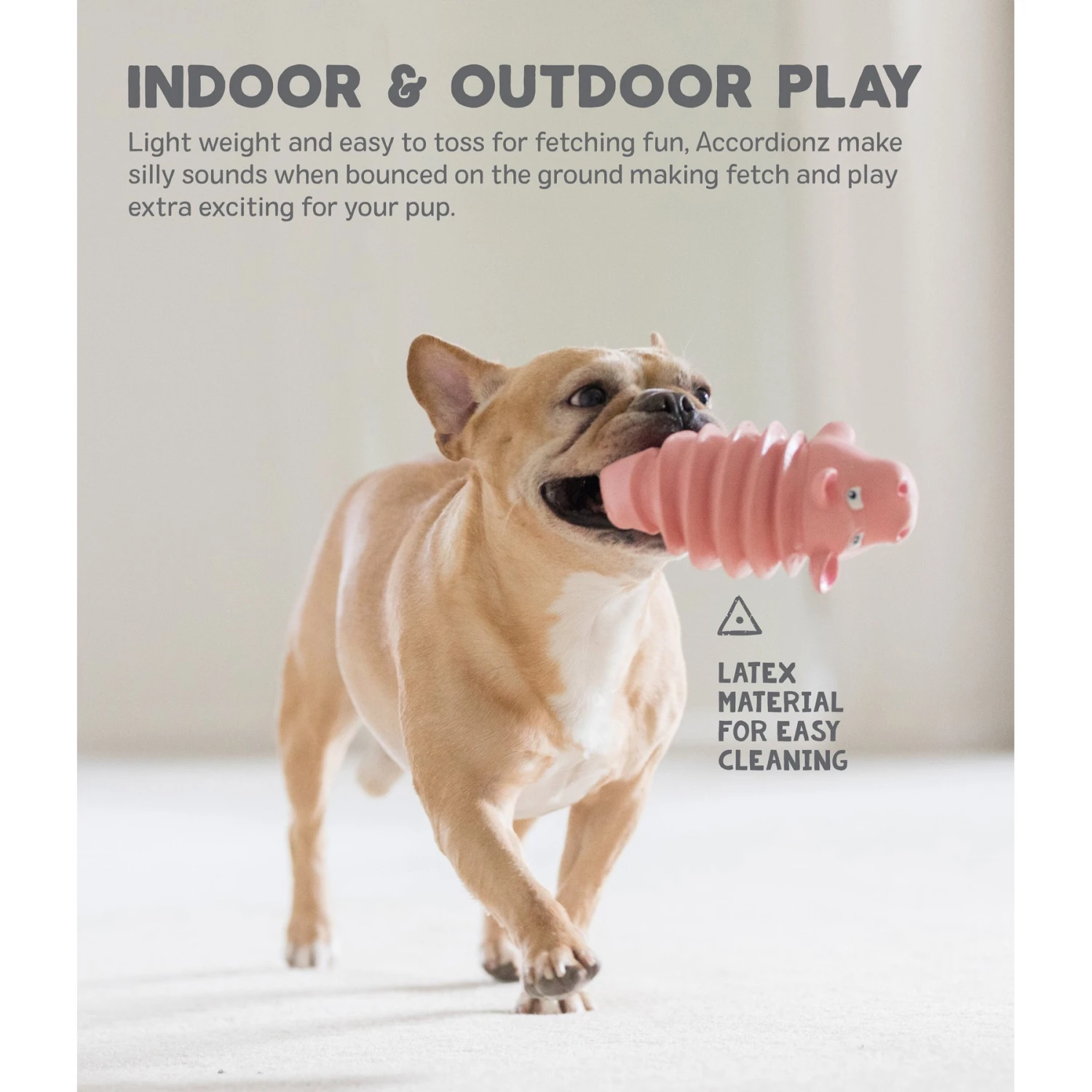 Outward Hound Accordionz Gator Stuffing-Free Squeaky Dog Toy - Image 4