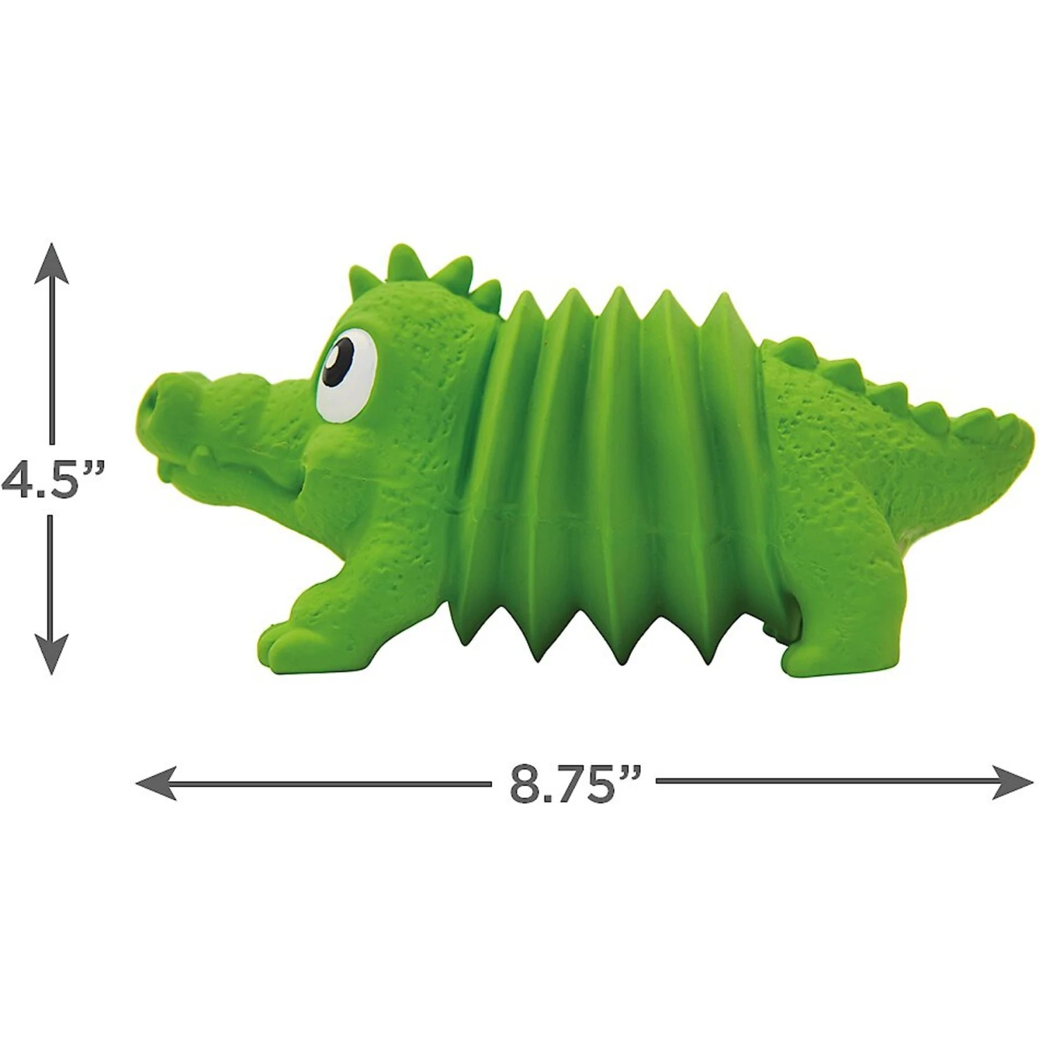 Outward Hound Accordionz Gator Stuffing-Free Squeaky Dog Toy - Image 6