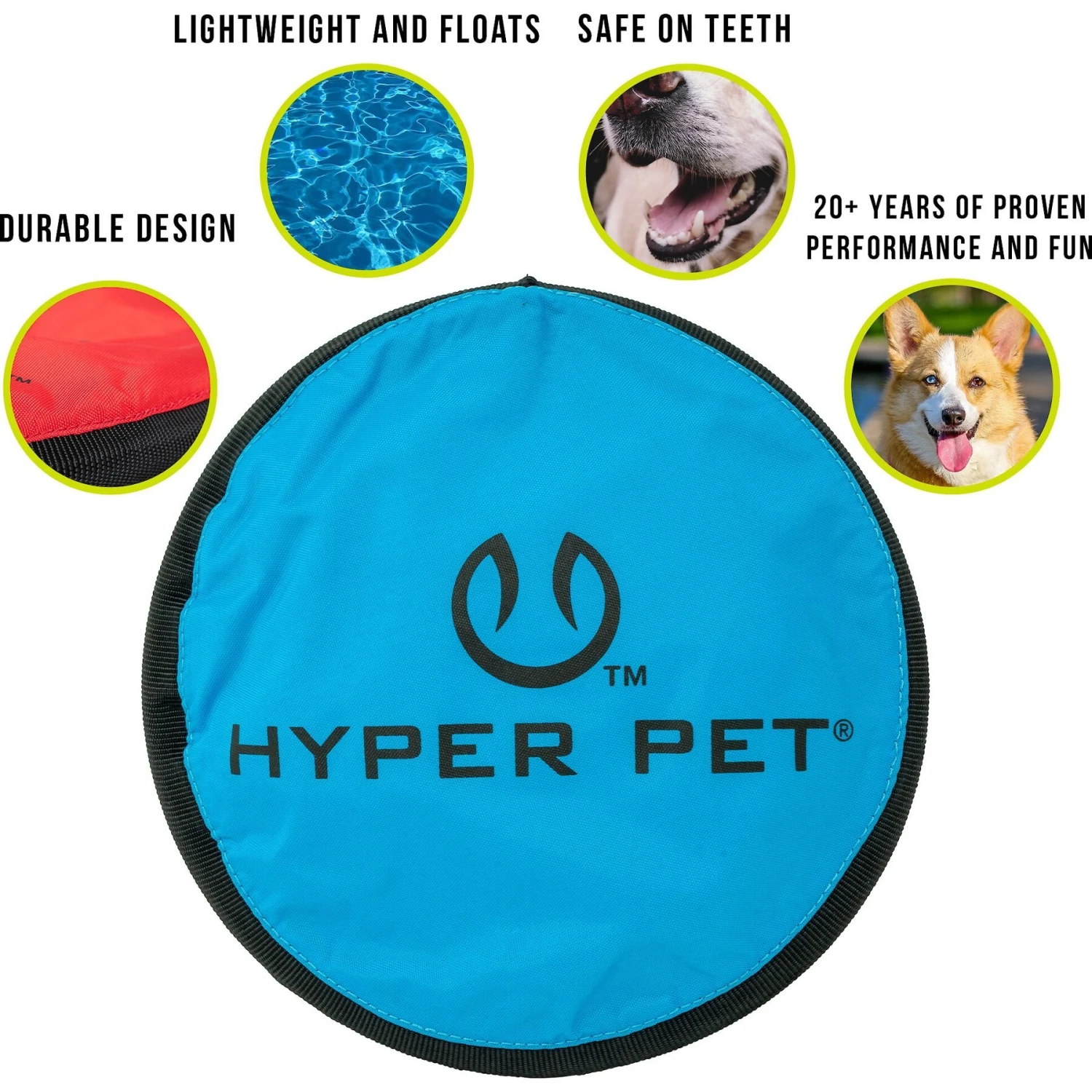 Hyper Pet Flippy Flopper Flying Disc Dog Toy - Image 6