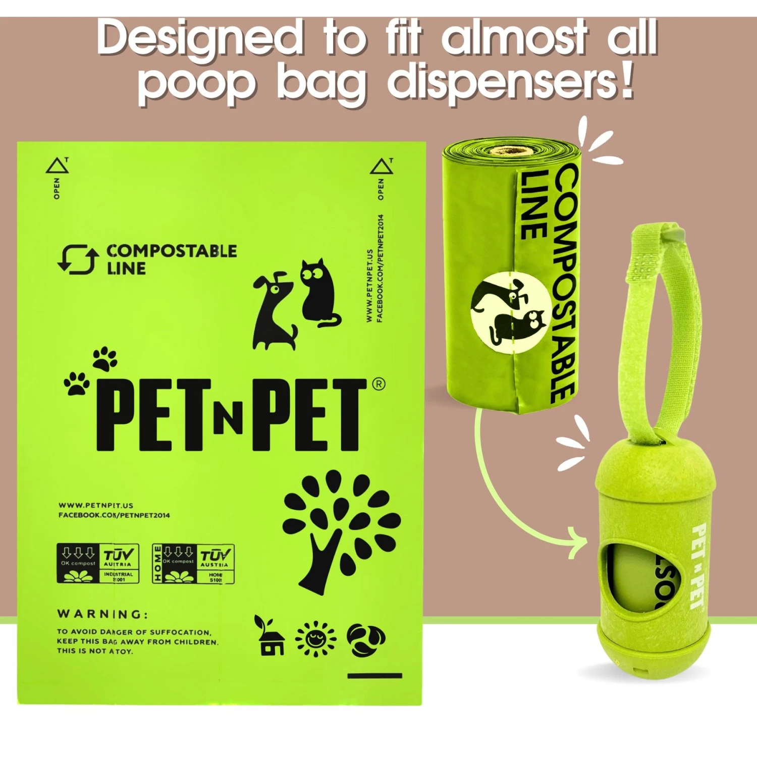 PET N PET Compostable Poop Bags - Image 3