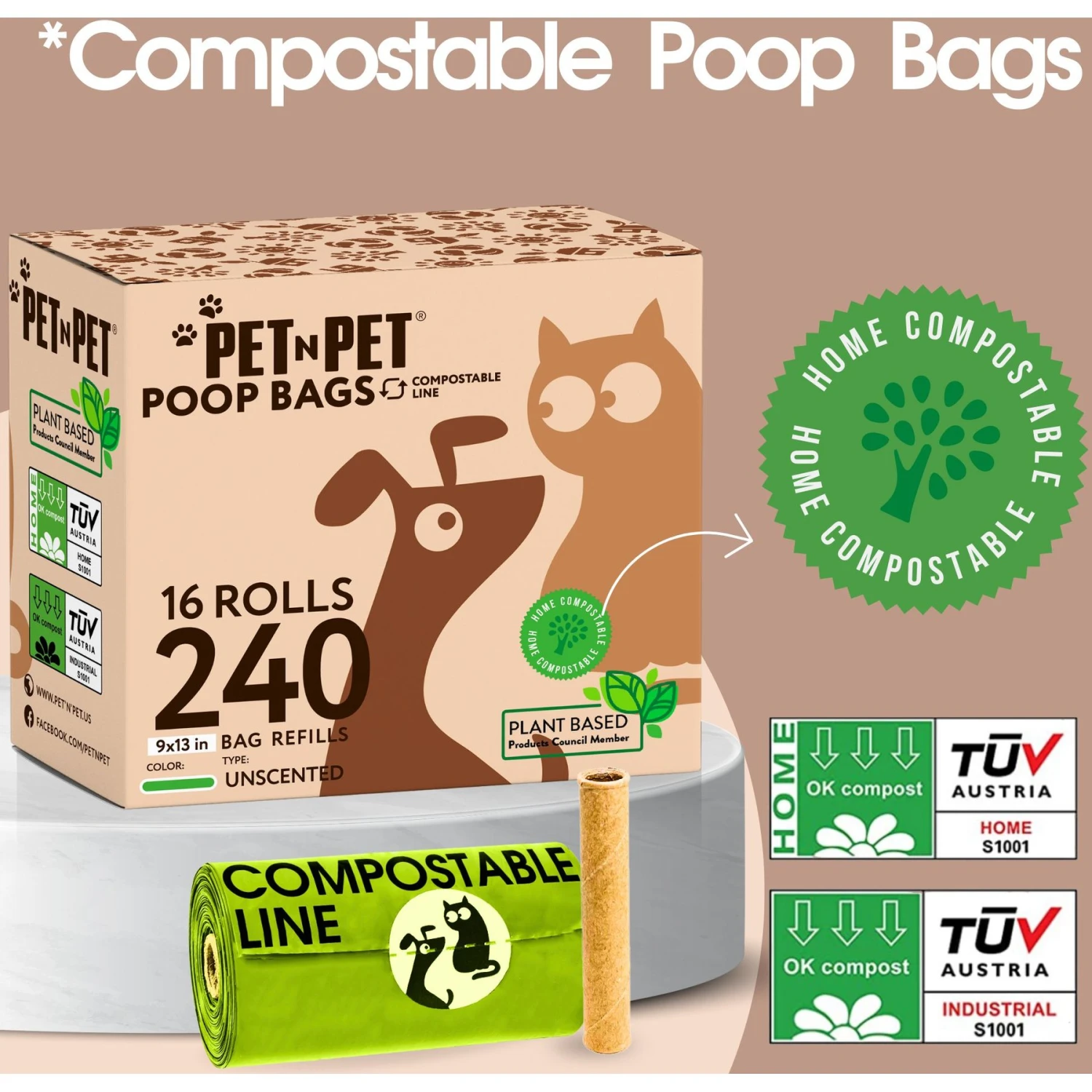 PET N PET Compostable Poop Bags - Image 4