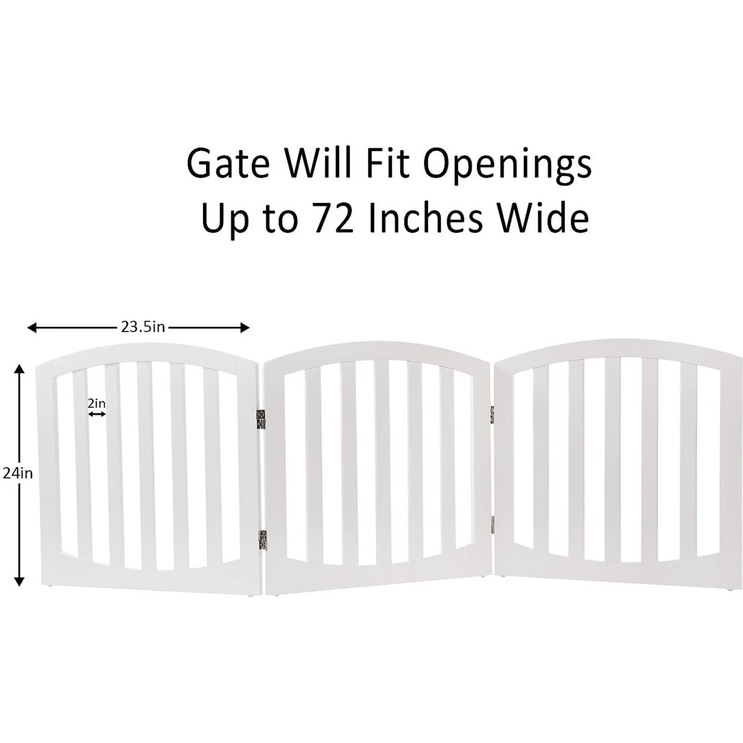 Arf Pets Free-Standing Wood Dog & Cat Gate - Image 3