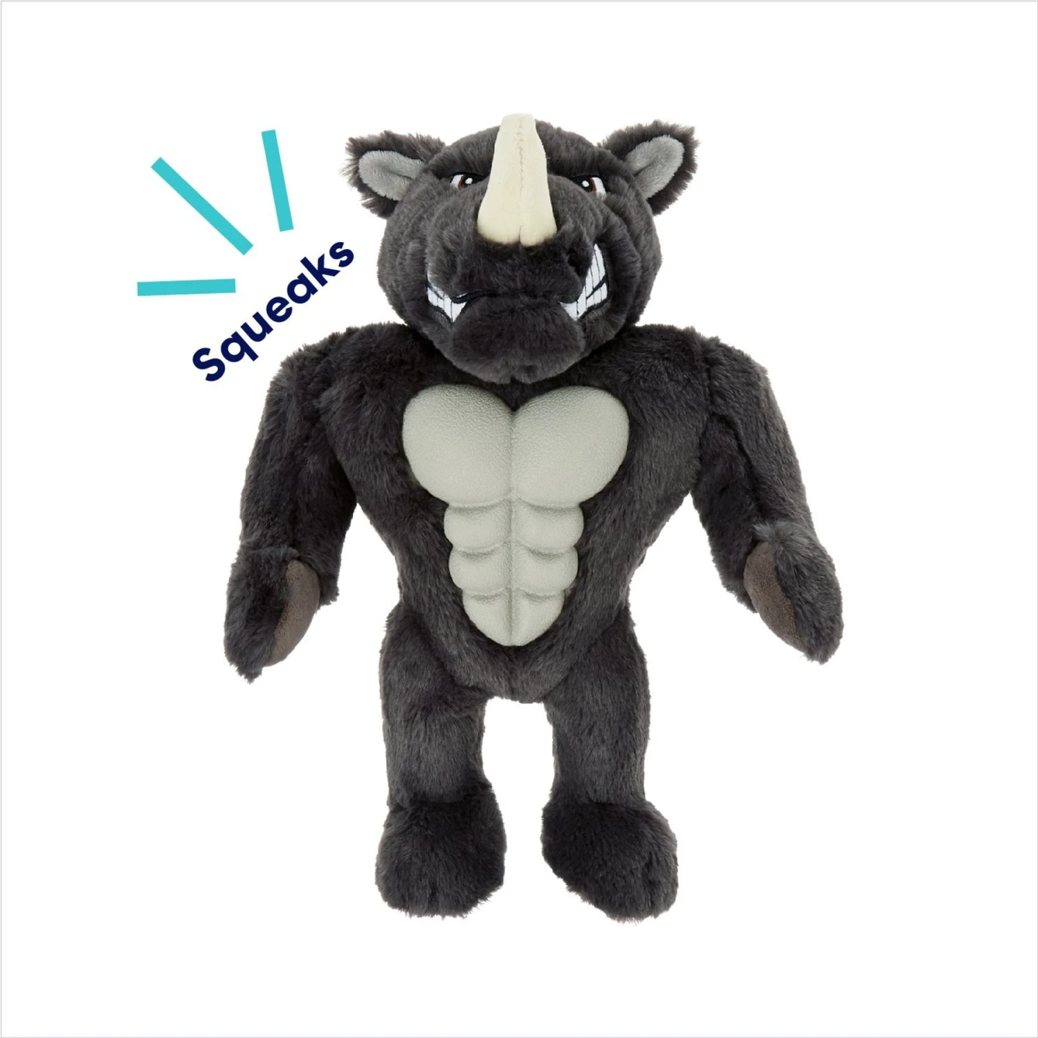 Frisco Rhino Muscle Plush Squeaky Dog Toy - Image 3