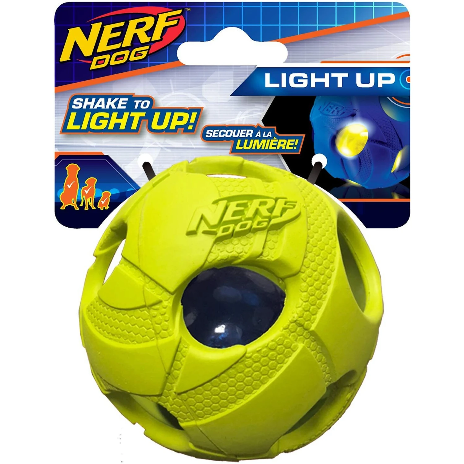 Nerf Dog Light Up LED Bash Ball Dog Toy
