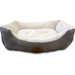American Kennel Club AKC Burlap Bolster Cat & Dog Bed