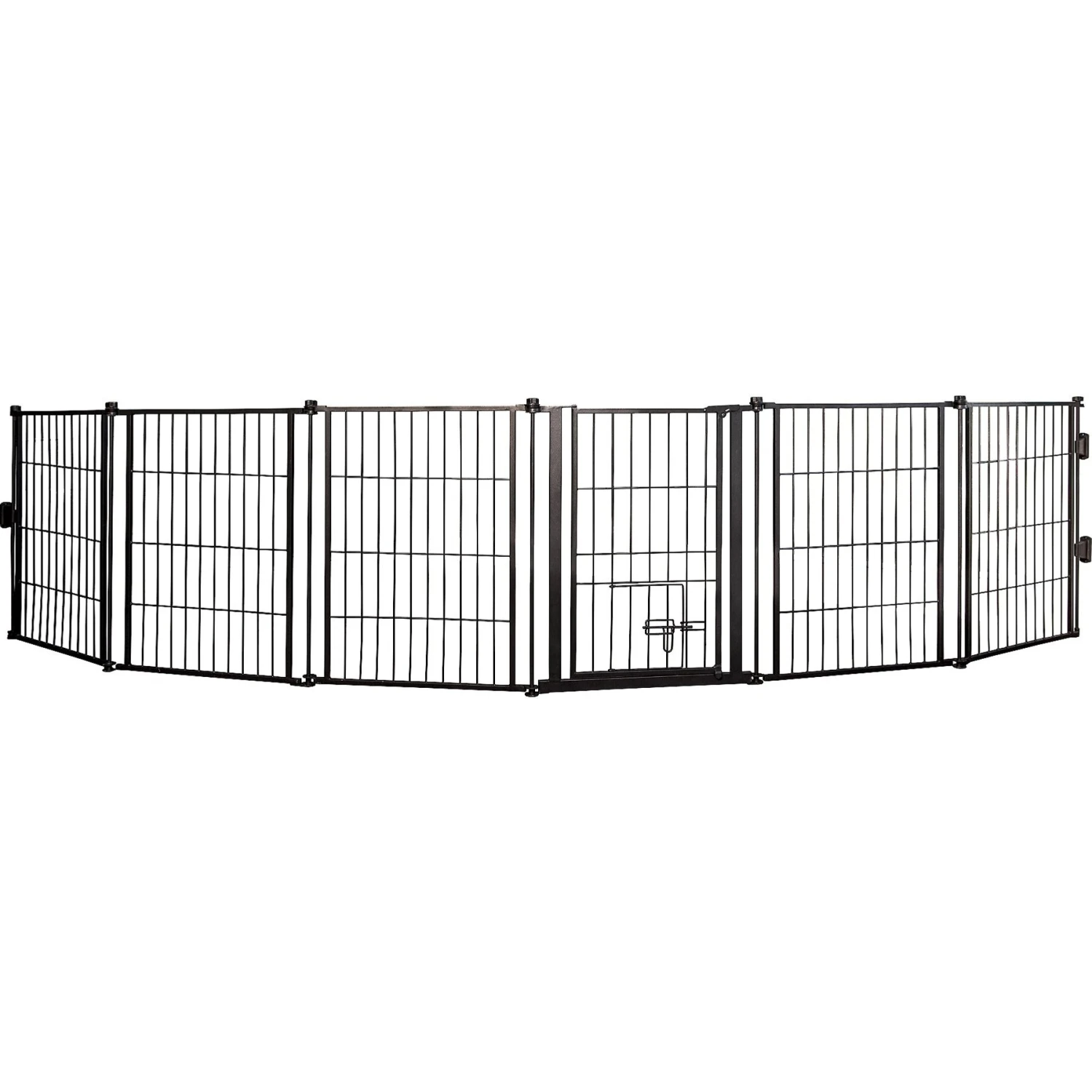Carlson Pet Products Weatherproof Outdoor Super Wide Dog Gate, Black - Image 3