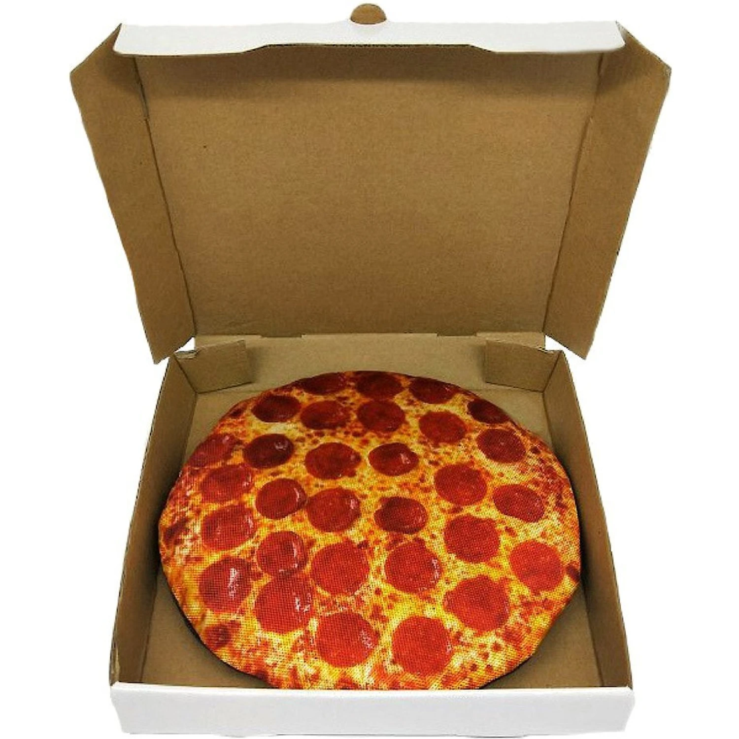 Fab Dog Box Of Pizzas Squeaky Stuffing-Free Plush Dog Toy