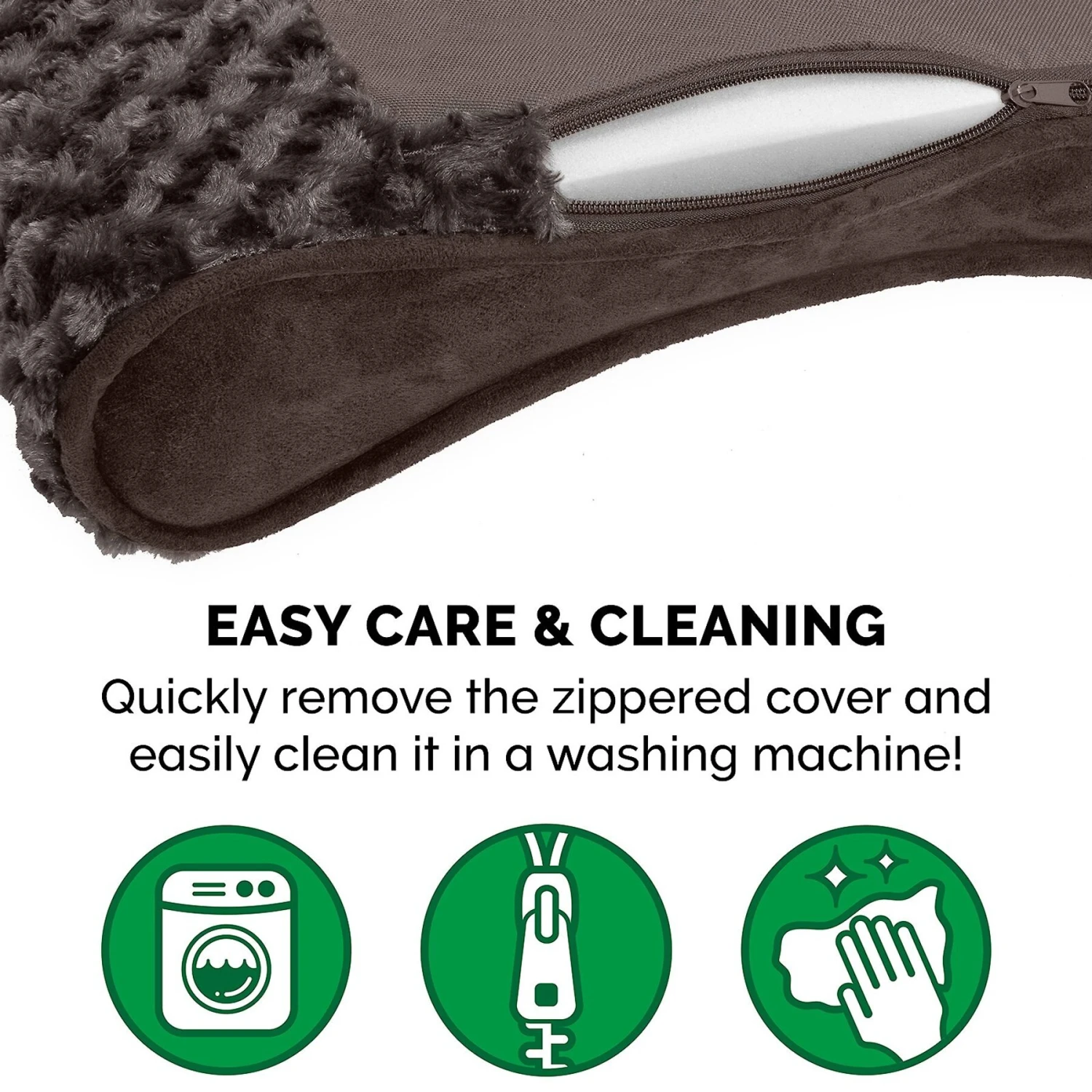 FurHaven Ultra Plush Luxe Lounger Cooling Gel Dog Bed With Removable Cover - Image 9