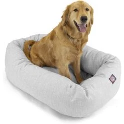 Majestic Pet Palette Heathered Bagel Bolster Dog Bed