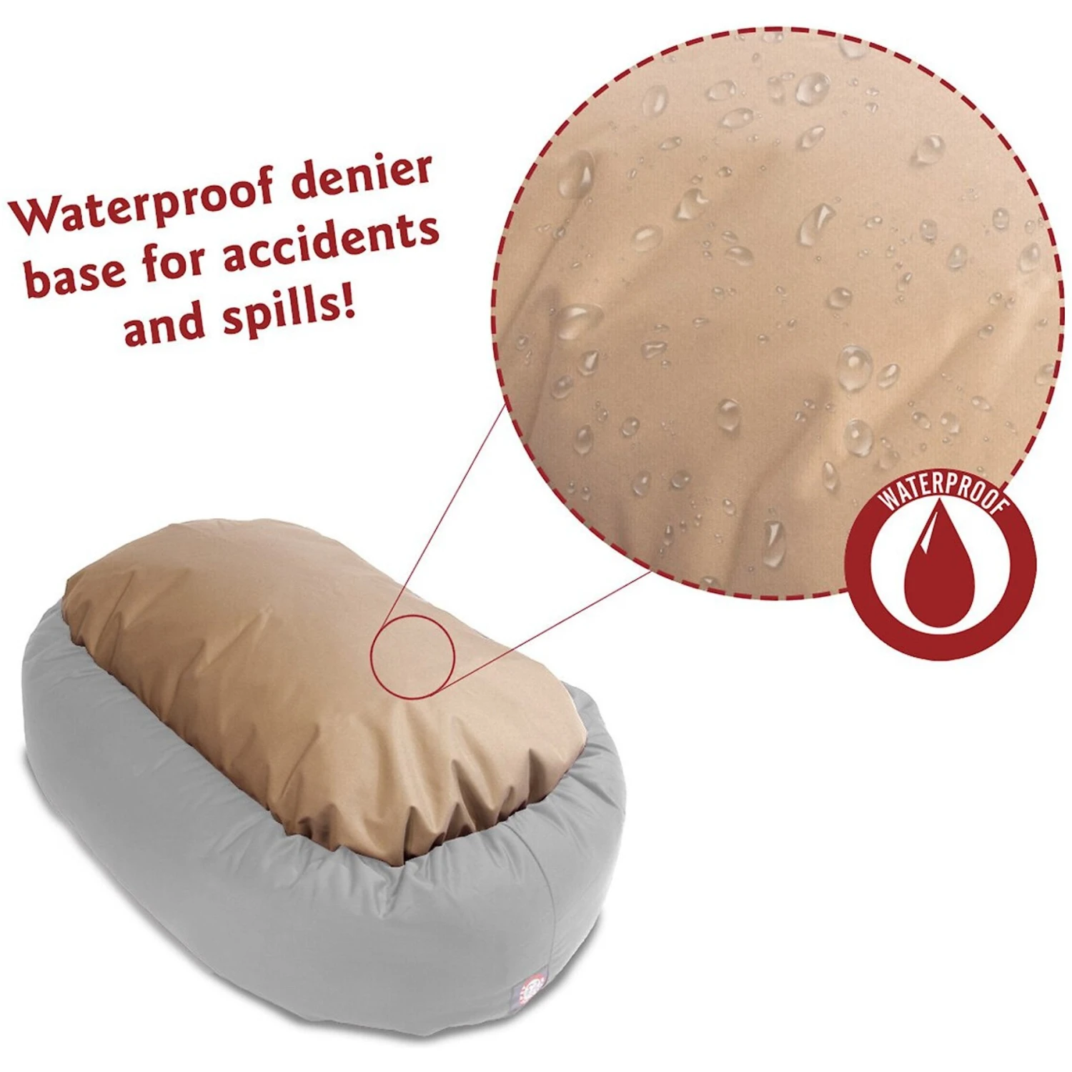 Majestic Pet Palette Heathered Bagel Bolster Dog Bed - Image 4