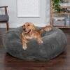 FurHaven Plush Ball Pillow Dog Bed With Removable Cover