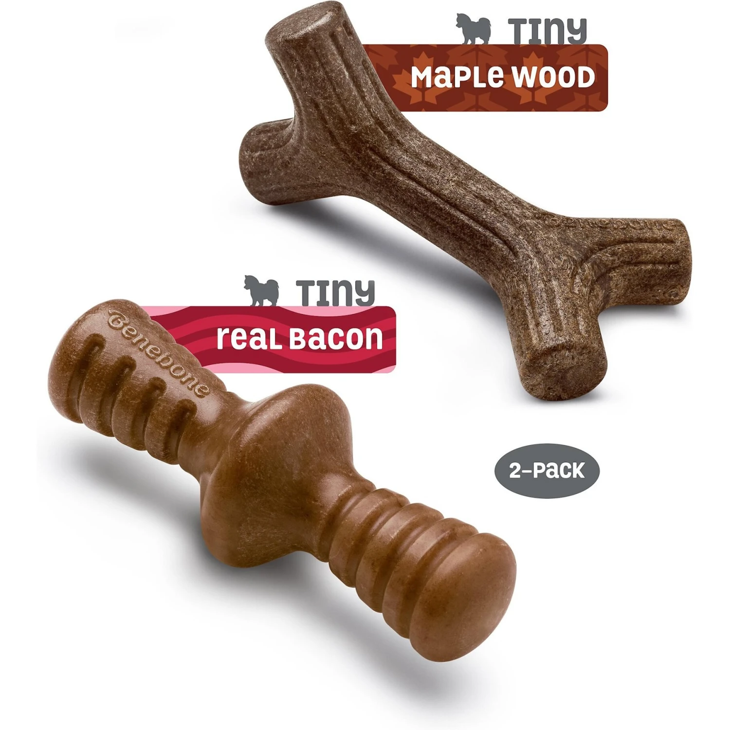 Benebone Bacon Flavor Tough Dog Chew Toy - Image 3