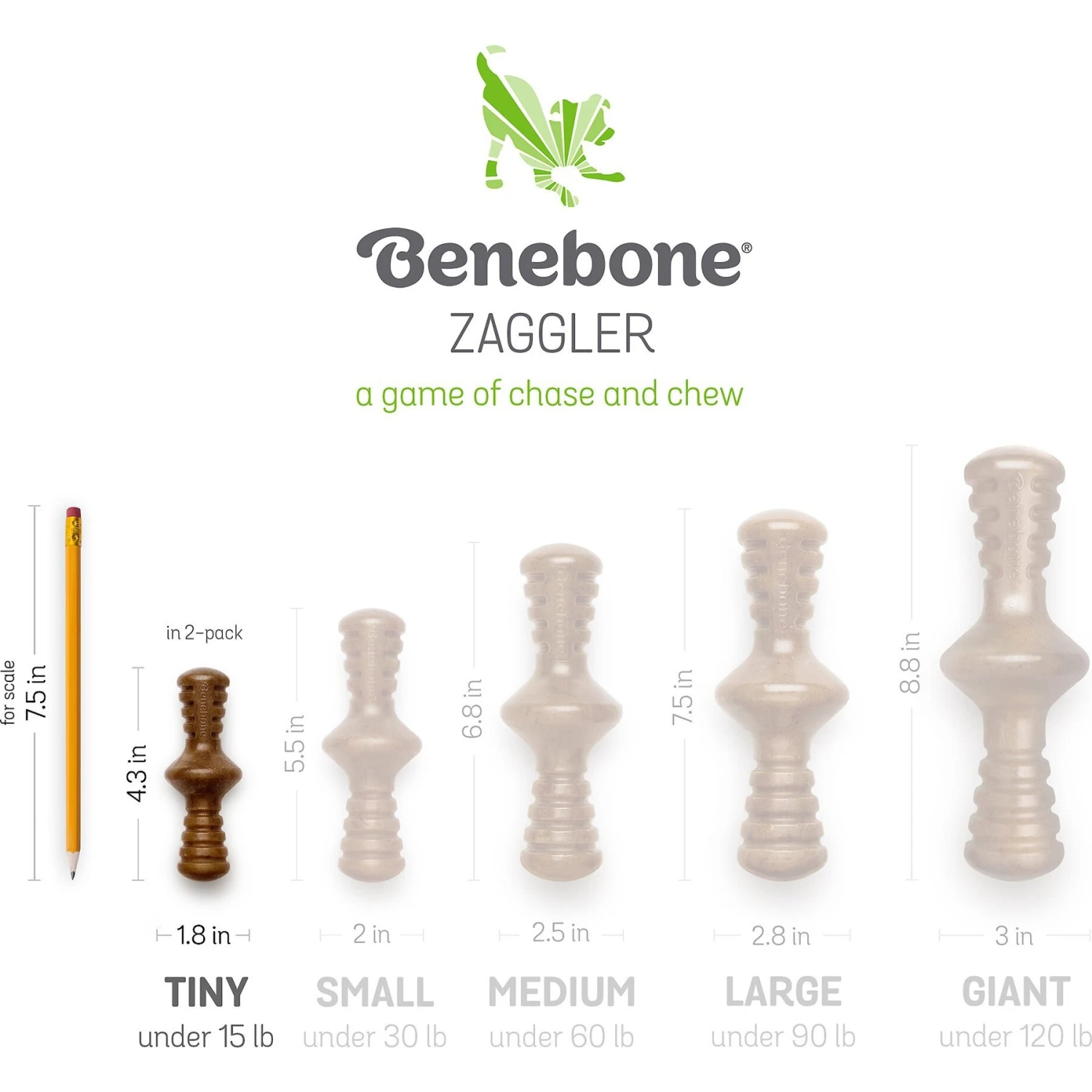 Benebone Bacon Flavor Tough Dog Chew Toy - Image 6