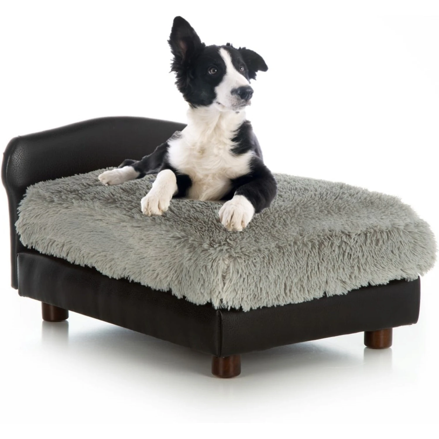 Club Nine Pets Modern Sofa Cat & Dog Bed, Black