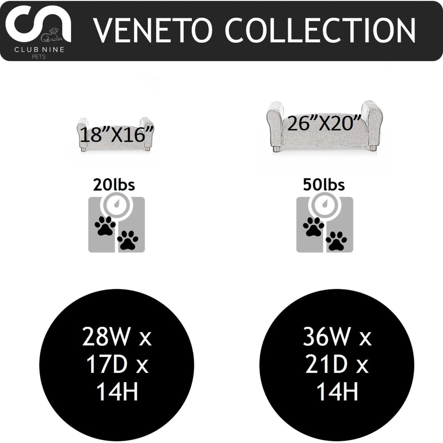 Club Nine Pets Traditional Settee Sofa Cat & Dog Bed, Brown - Image 2