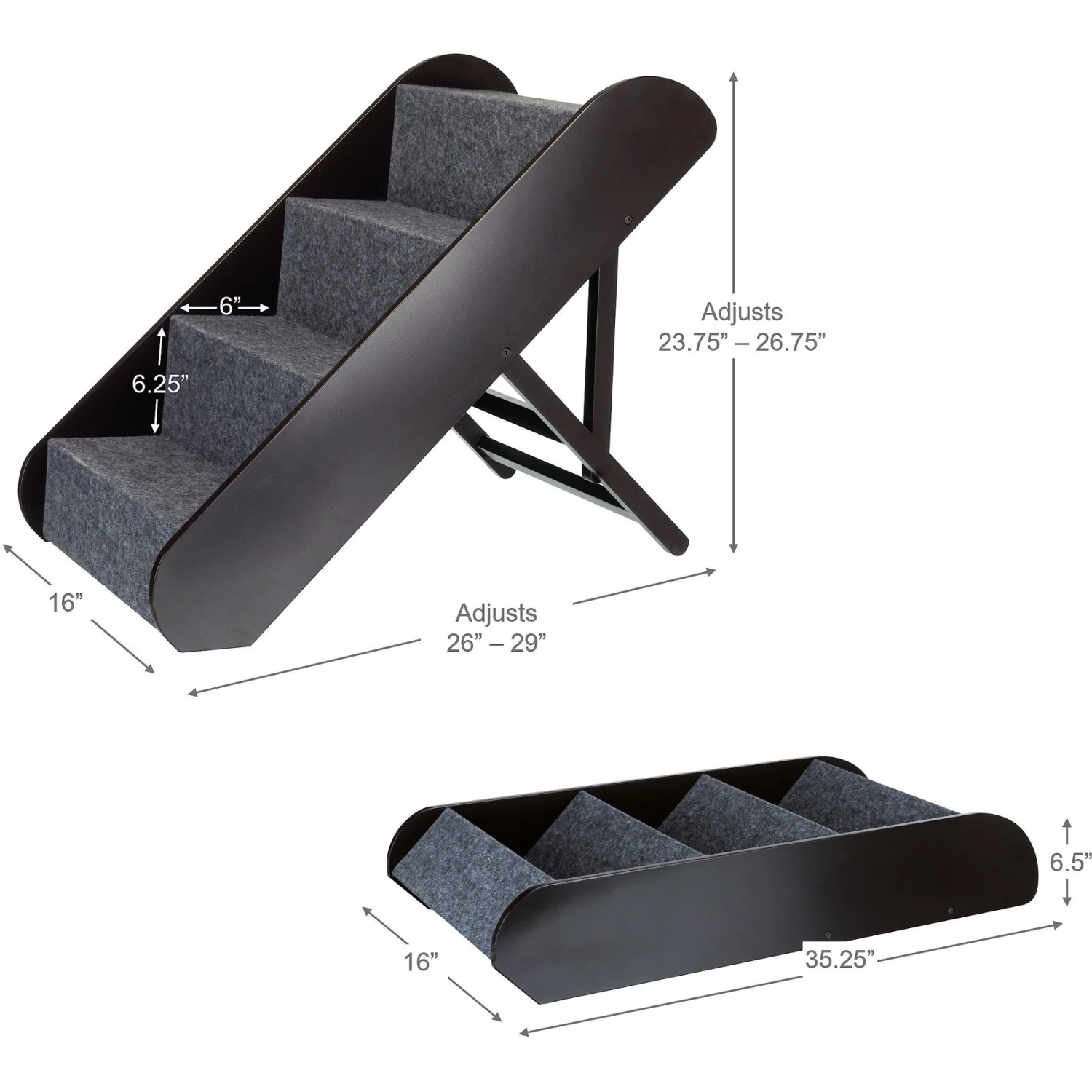 TRIXIE Adjustable Cat & Dog Stairs - Image 4