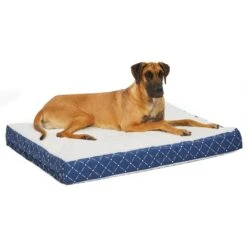 MidWest QuietTime Couture Donovan Orthopedic Pillow Dog Bed With Removable Cover