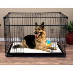 Lucky Dog Sliding Double Door Wire Dog Crate