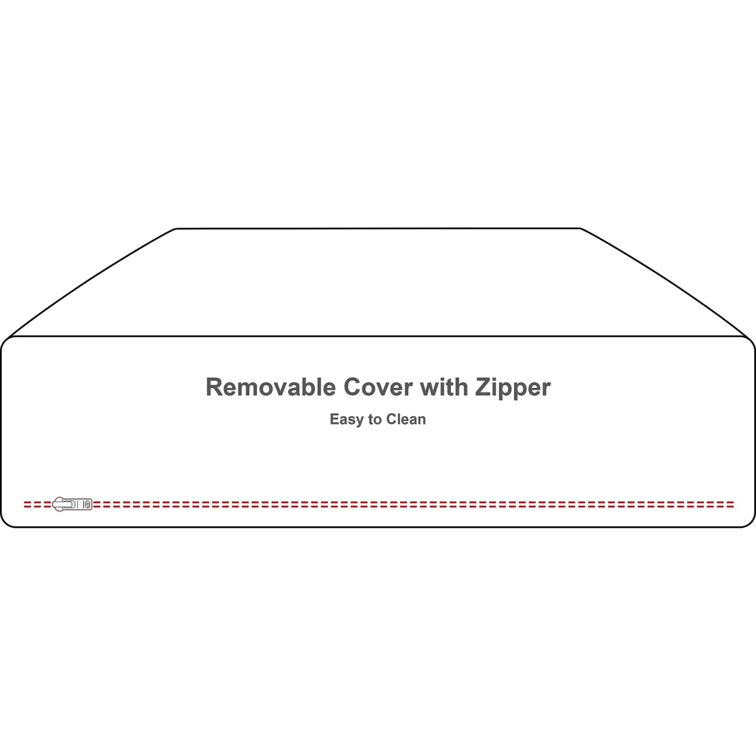 Bessie + Barnie Sicilian Rectangle Pillow Dog Bed With Removable Cover - Image 4