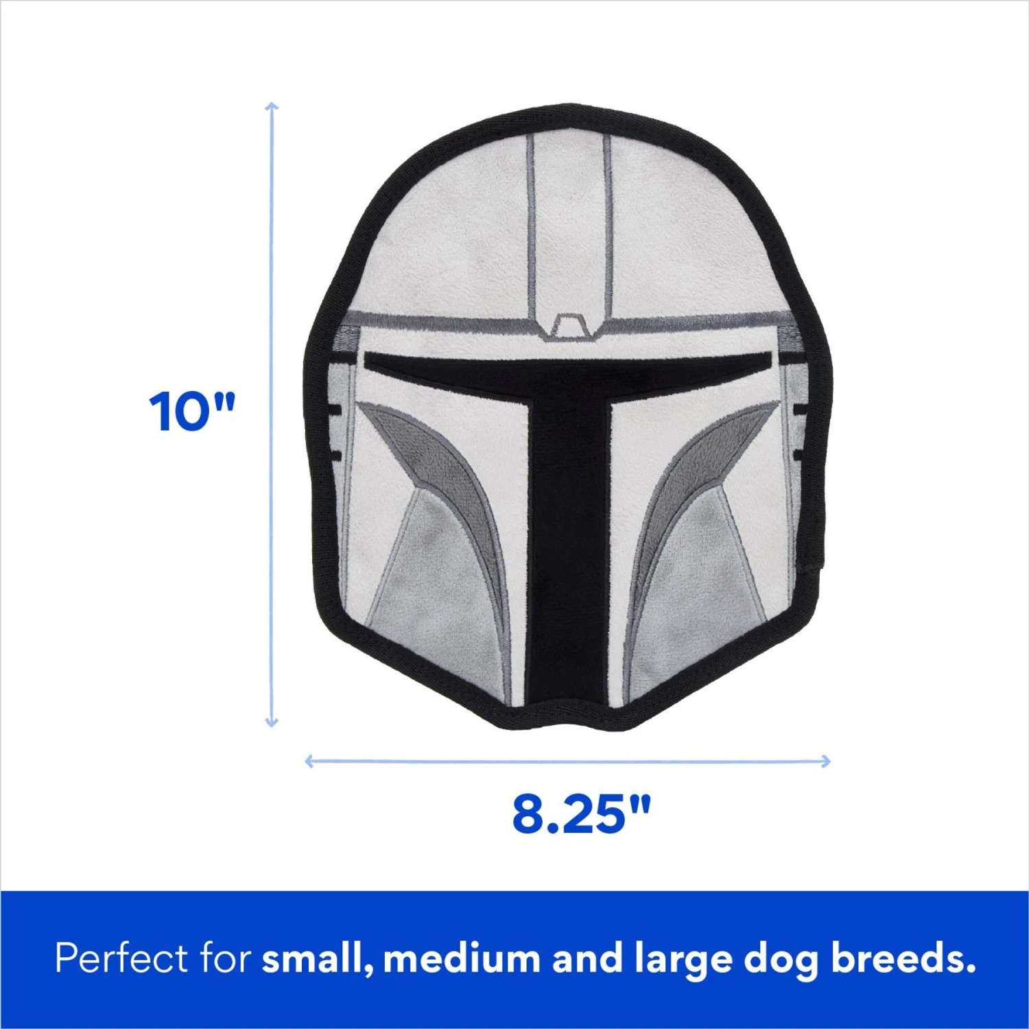 STAR WARS THE MANDALORIAN Flat Plush Squeaky Dog Toy - Image 2