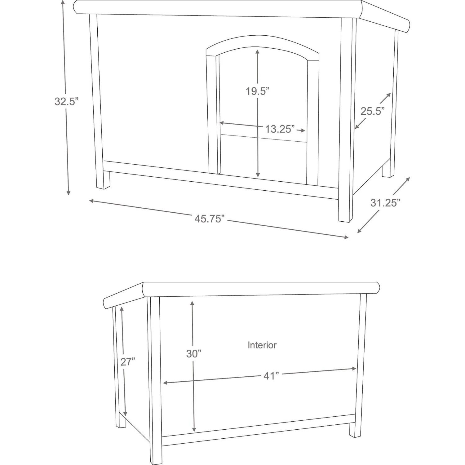 TRIXIE Natura Flat Roof Club Dog House - Image 5