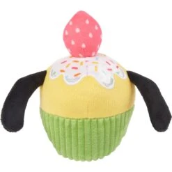 Disney Pluto Cupcake Plush Squeaky Dog Toy