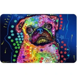 Bungalow Flooring Pug By Dean Russo Place Dog Mat, 36 X 23-in