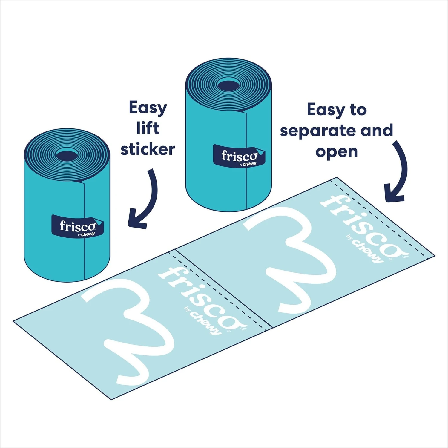 Frisco Animal Print Dog Poop Bags, 120 Count - Image 2