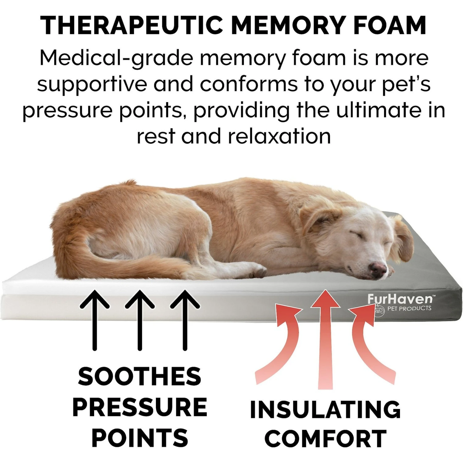 FurHaven Deluxe Oxford Memory Foam Indoor/Outdoor Dog & Cat Bed With Removable Cover - Image 7