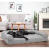 FurHaven Quilted Full Support Orthopedic Sofa Dog & Cat Bed