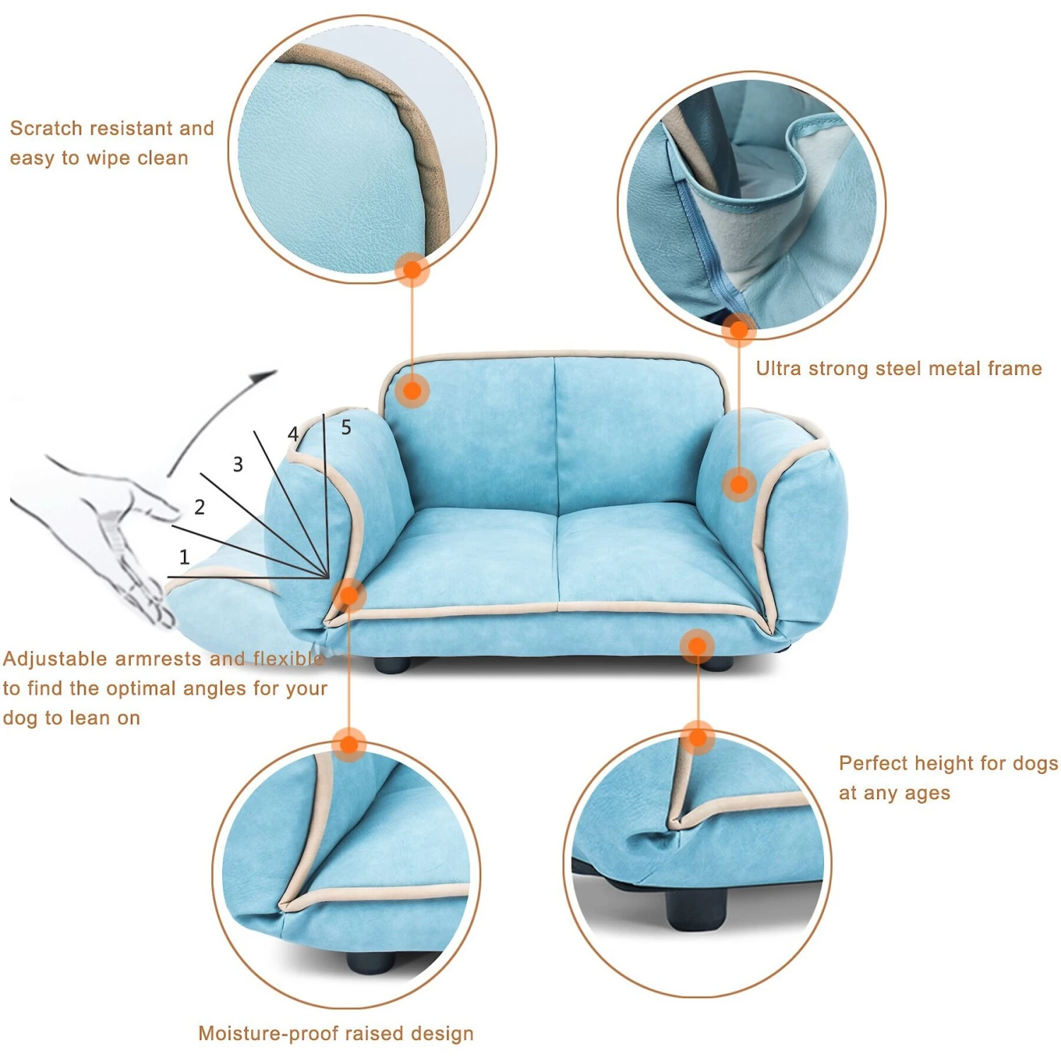 K1 Pet Design Stark Sofa Dog Bed - Image 5