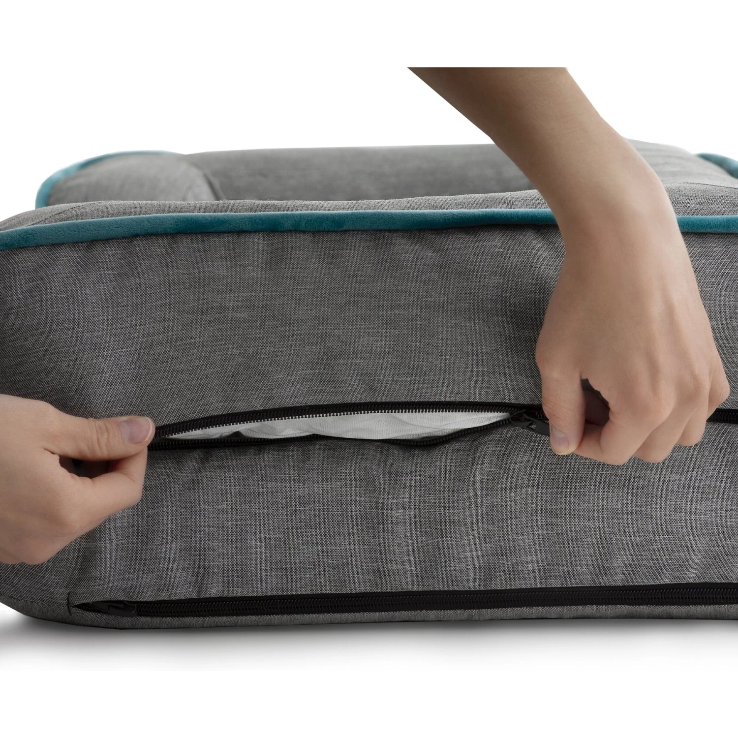 Brindle Orthopedic Bolster Dog & Cat Bed With Removable Cover - Image 4