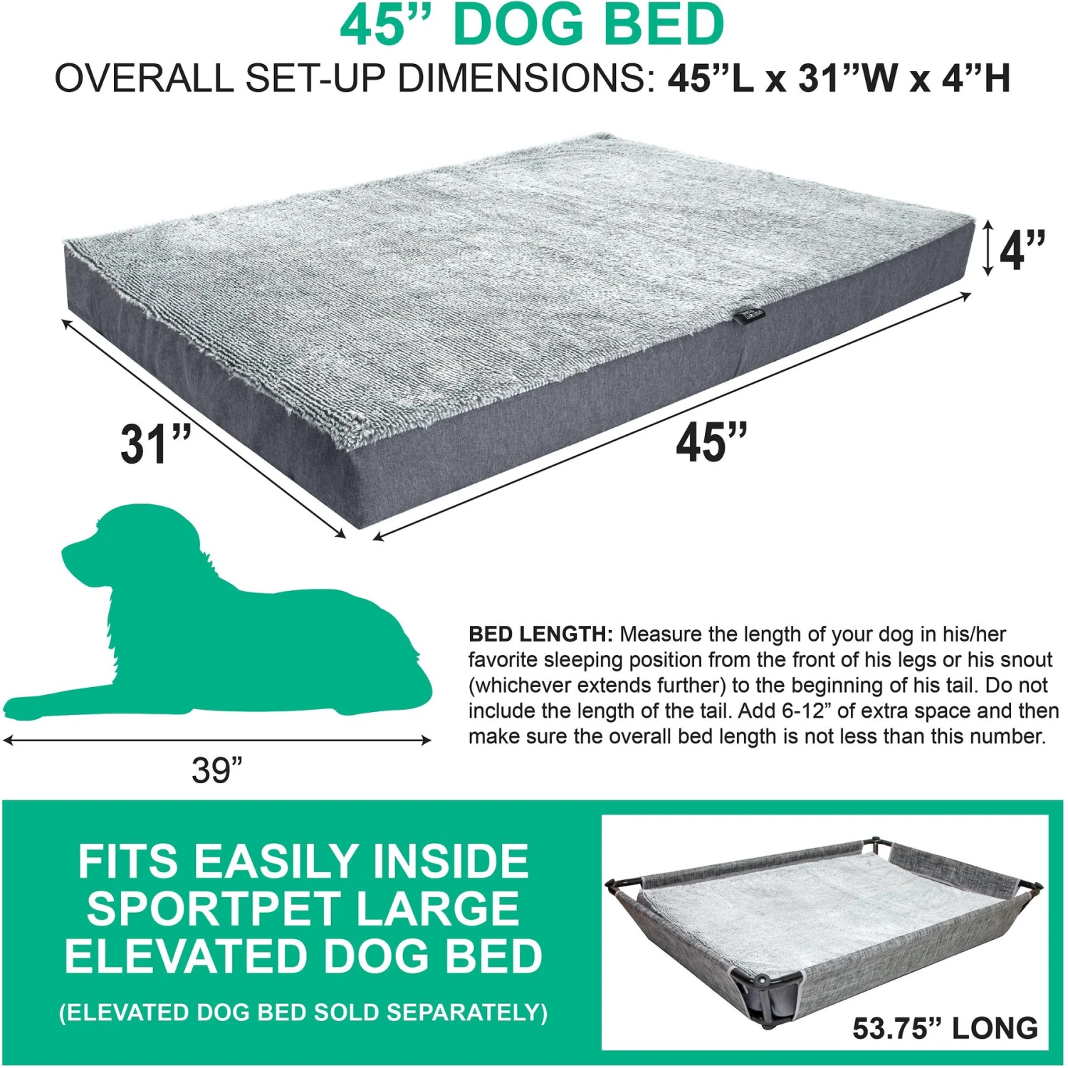 Sport Pet Deluxe Mattress Dog Bed - Image 2