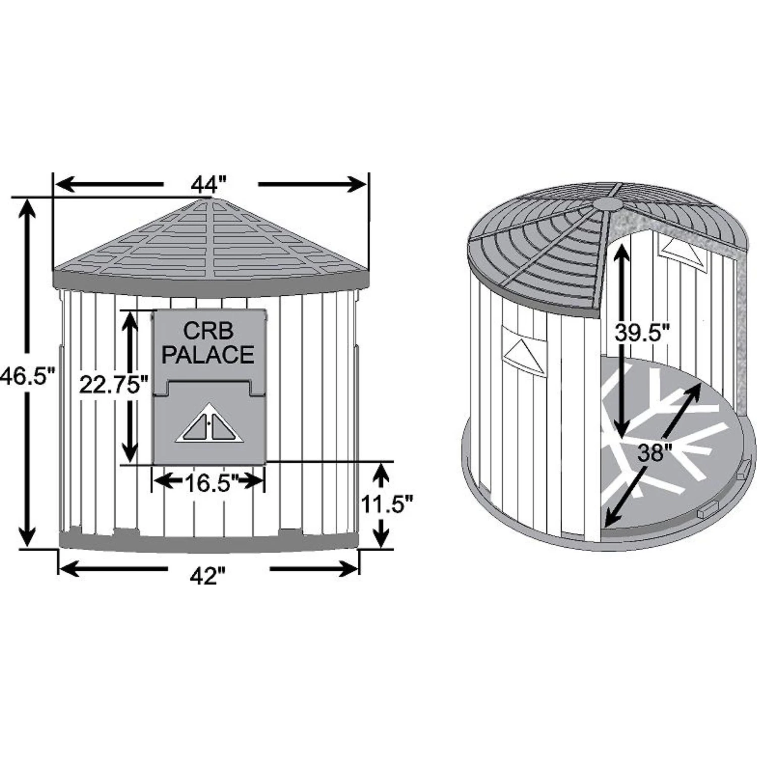 Dog Palace CRB Insulated Heated Dog House - Image 2