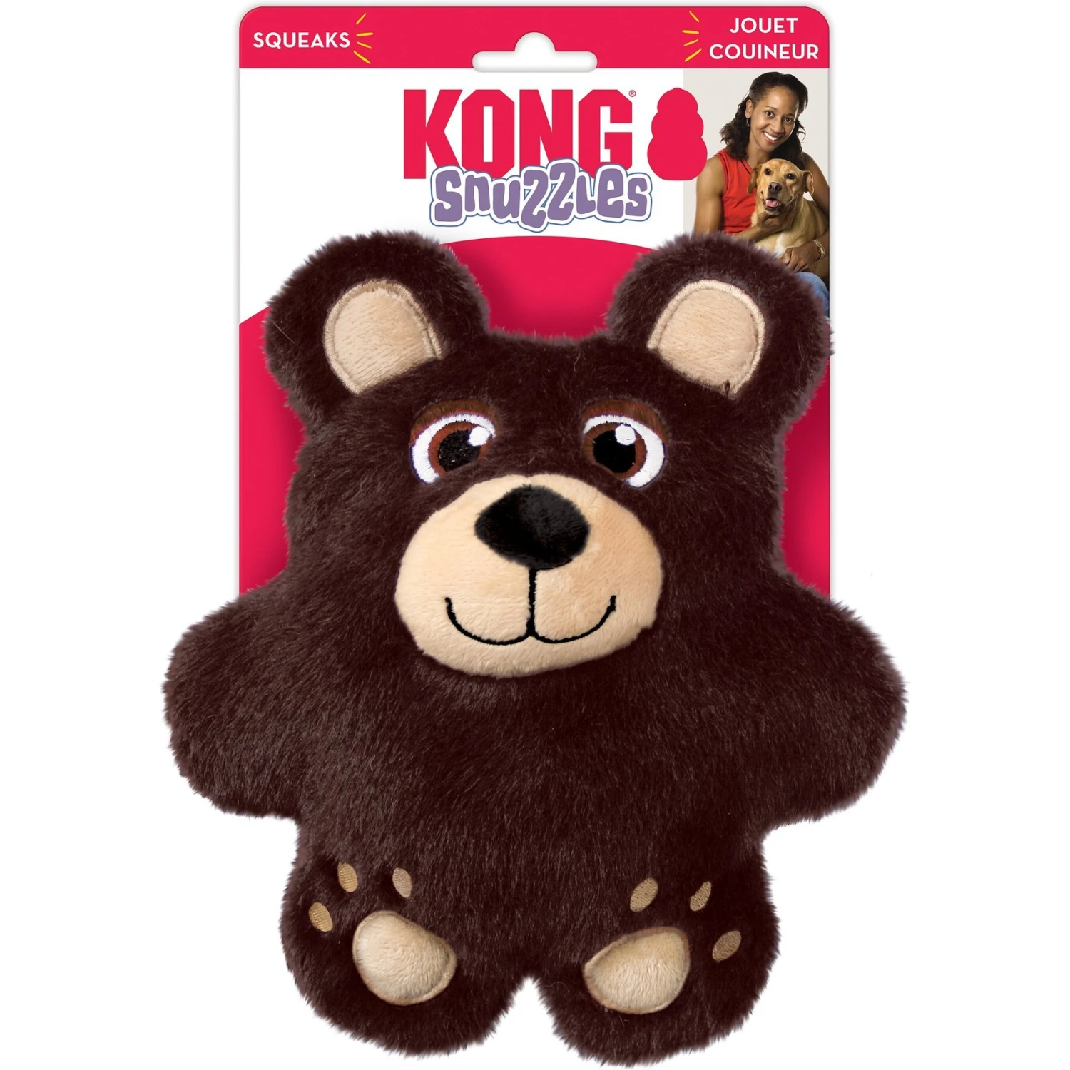 KONG Snuzzles Bear Dog Toy - Image 4