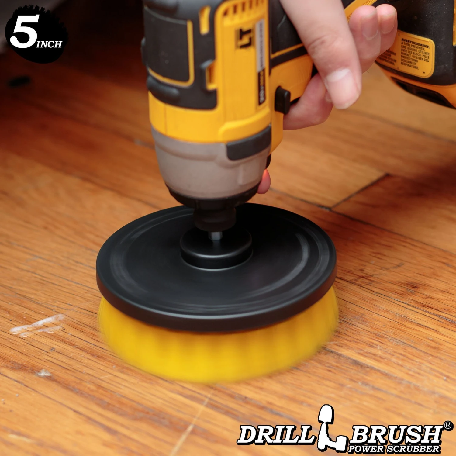 Drillbrush Power Scrubber 4-Piece Stiffness Pet Stain & Hair Removal Kit, Medium Bristle Drill Brush - Image 6