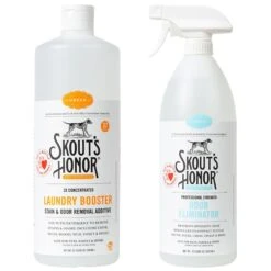 Skout's Honor Laundry Booster Stain & Odor Removal Additive, 32-oz Bottle & Skout's Honor Professional Strength Odor Eliminator
