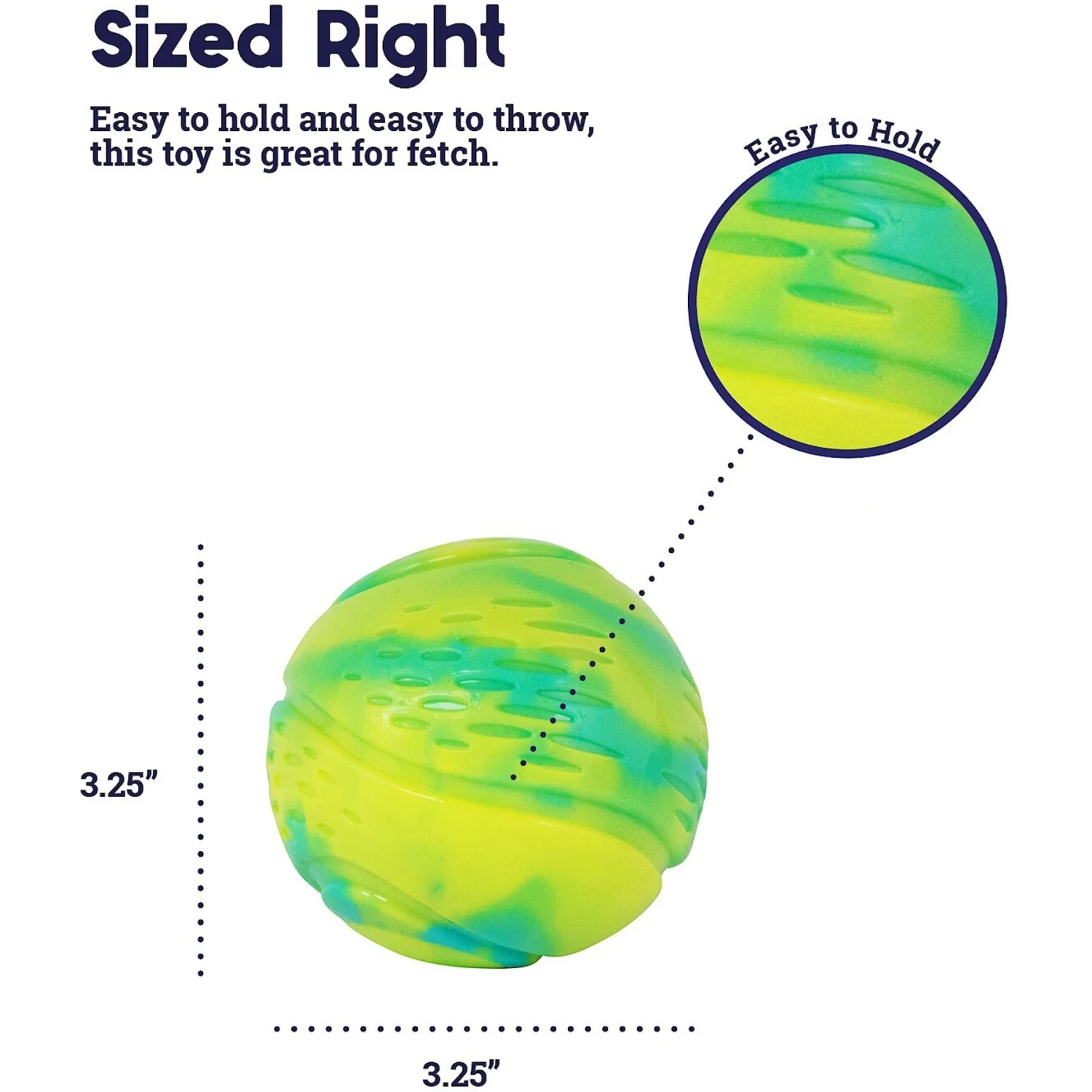Petstages Grunt N Punt Squeaky Tennis Ball Dog Toy - Image 6
