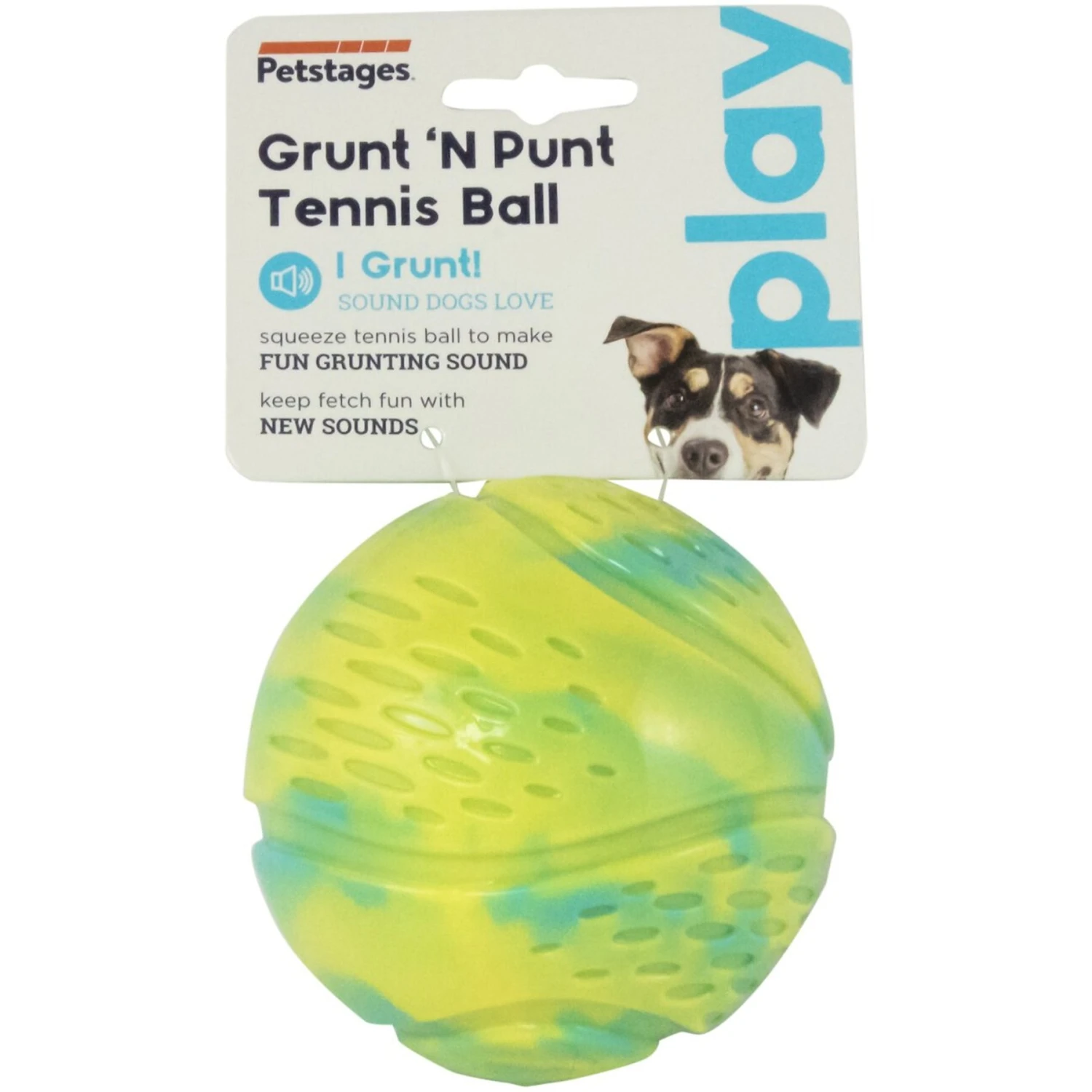 Petstages Grunt N Punt Squeaky Tennis Ball Dog Toy - Image 7