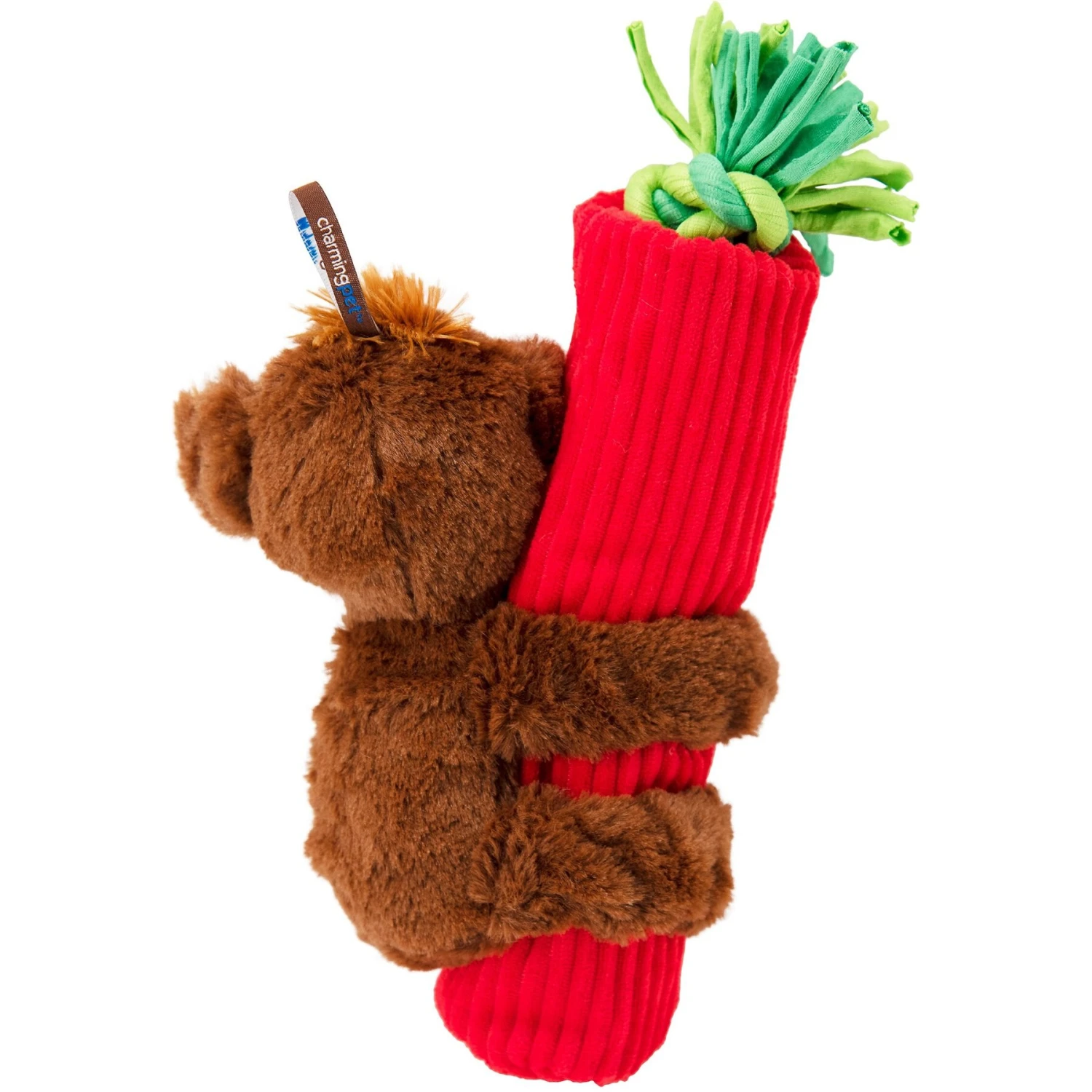 Charming Pet Cuddly Climbers Monkey Plush Dog Toy, Brown, Small - Image 7