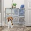 Summer Indoor & Outdoor Multi Function Walk-Thru Dog Gate